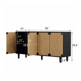Natural Wood Sideboard Buffet Storage Cabinet | OROA