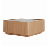 Modern European furniture - Modern Wooden Square Coffee Table  - www.oroa.com