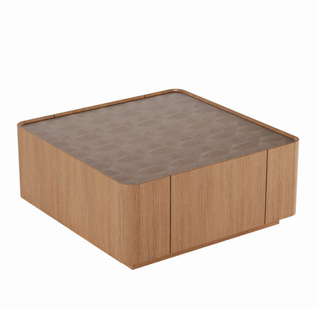Modern European furniture - Modern Wooden Square Coffee Table  - www.oroa.com