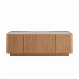 Modern European furniture - Rectangular Modern Glass Top Coffee Table - www.oroa.com