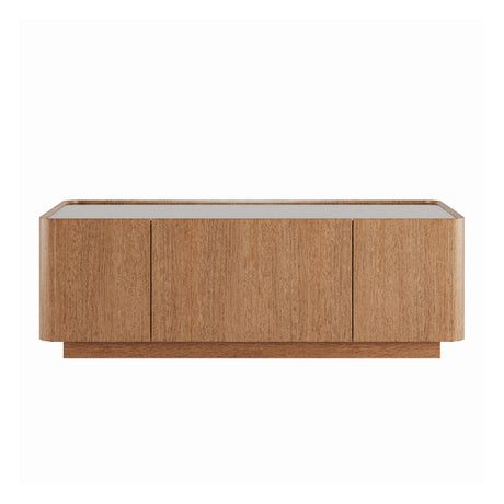 Modern European furniture - Rectangular Modern Glass Top Coffee Table - www.oroa.com