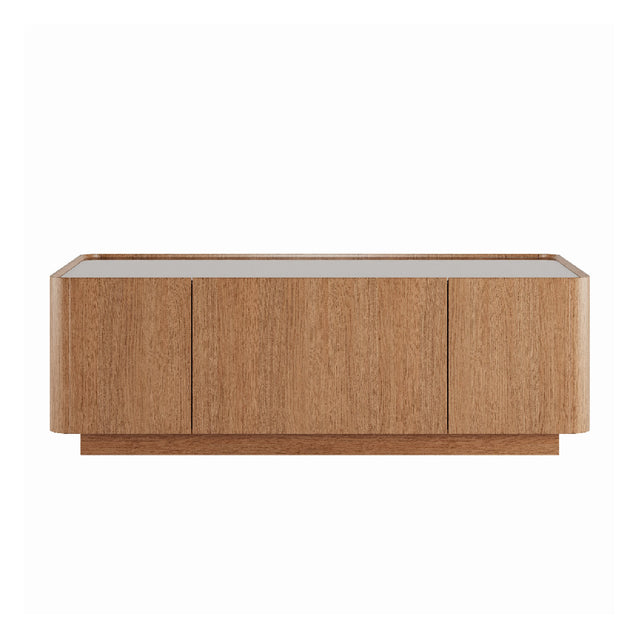 Modern European furniture - Rectangular Modern Glass Top Coffee Table - www.oroa.com