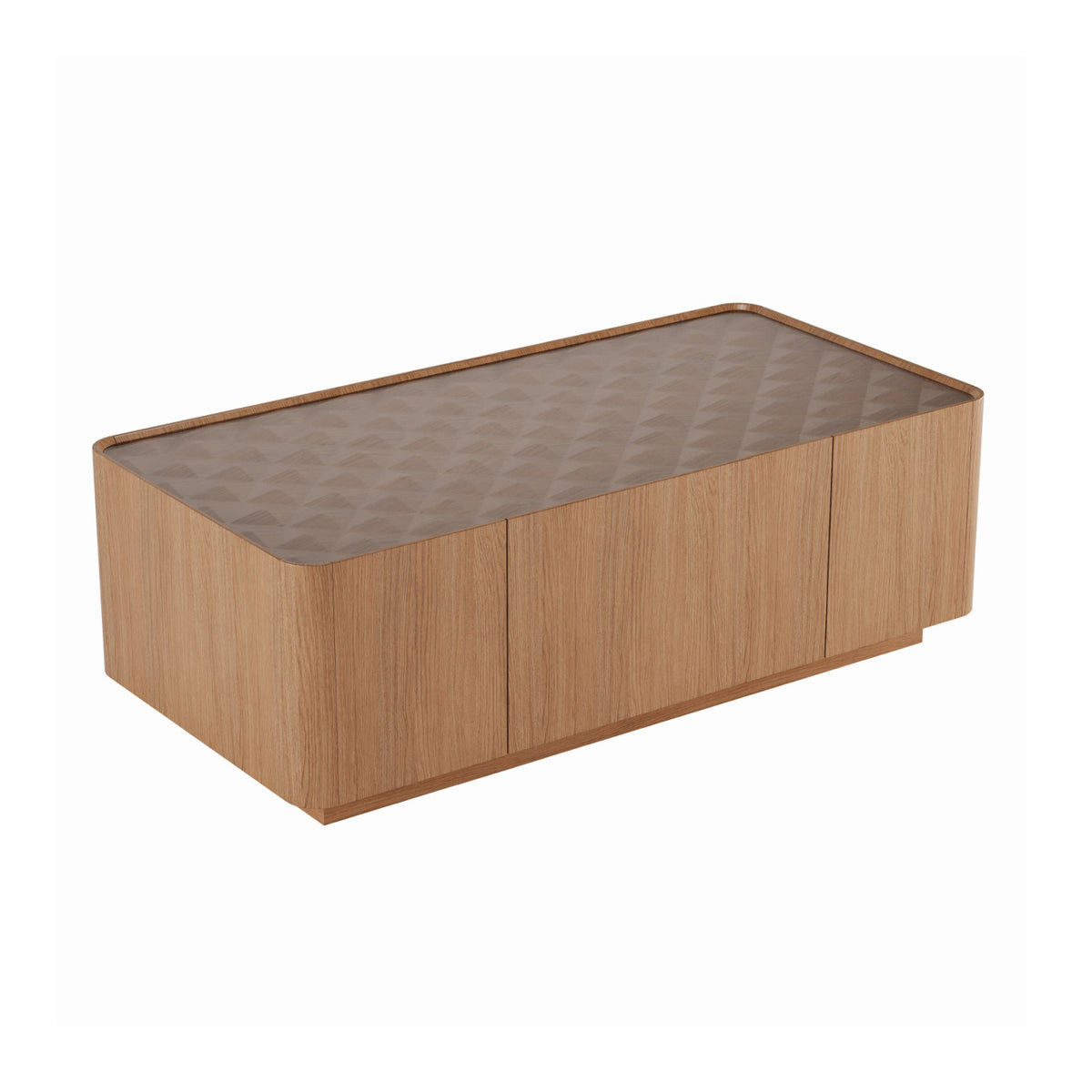 Modern European furniture - Rectangular Modern Glass Top Coffee Table - www.oroa.com