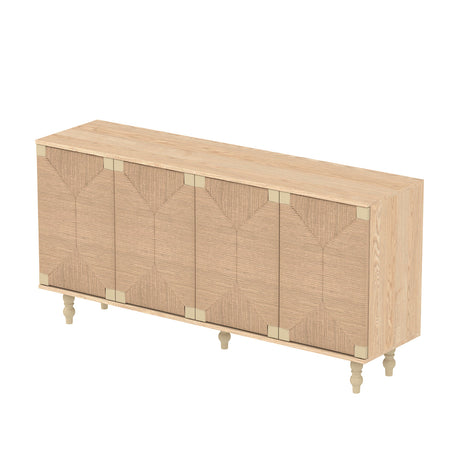 Modern European furniture - Natural Wire-Brushed Sideboard - www.oroa.com
