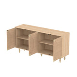 Modern European furniture - Natural Wire-Brushed Sideboard - www.oroa.com