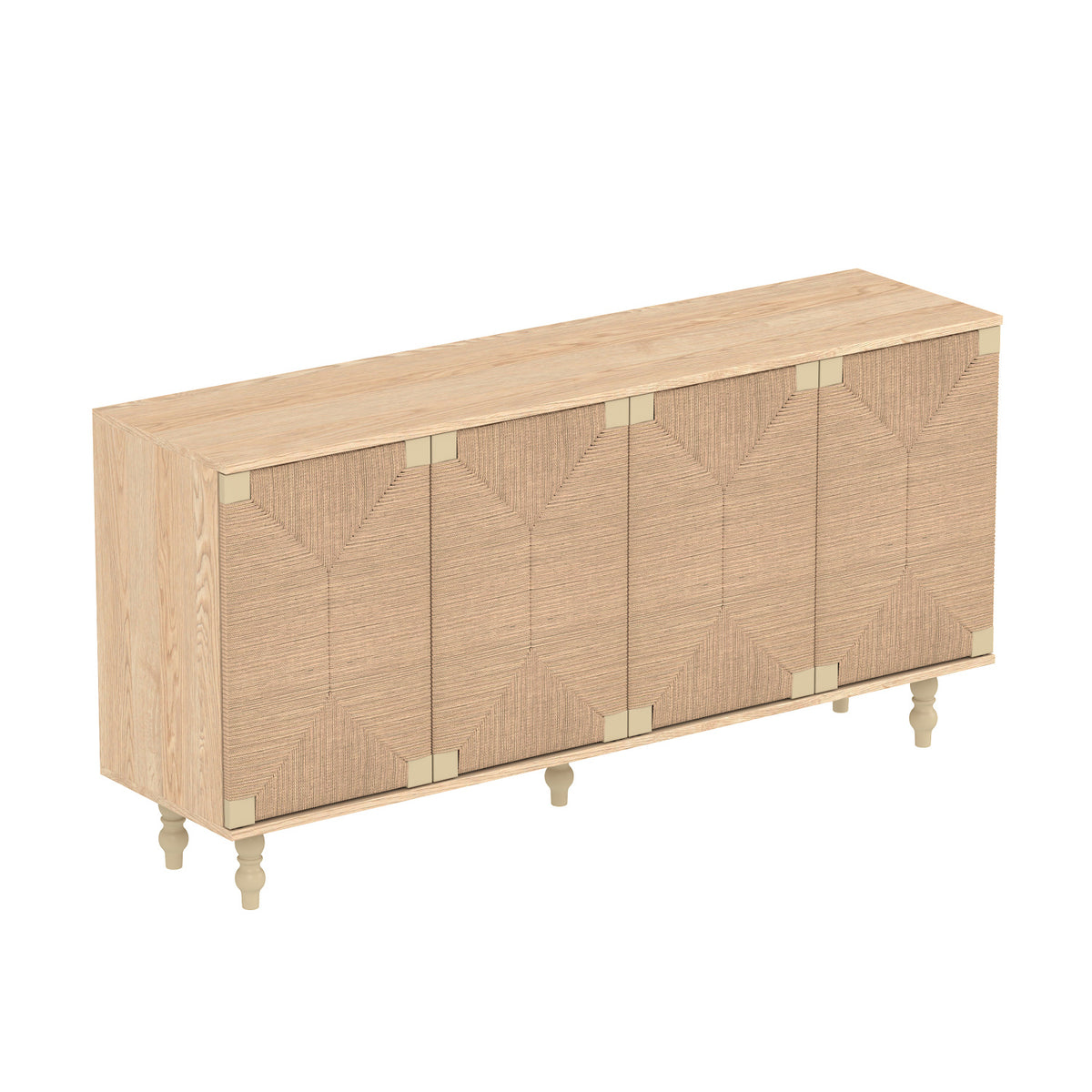 Modern European furniture - Natural Wire-Brushed Sideboard - www.oroa.com
