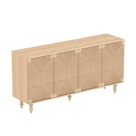 Modern European furniture - Natural Wire-Brushed Sideboard - www.oroa.com