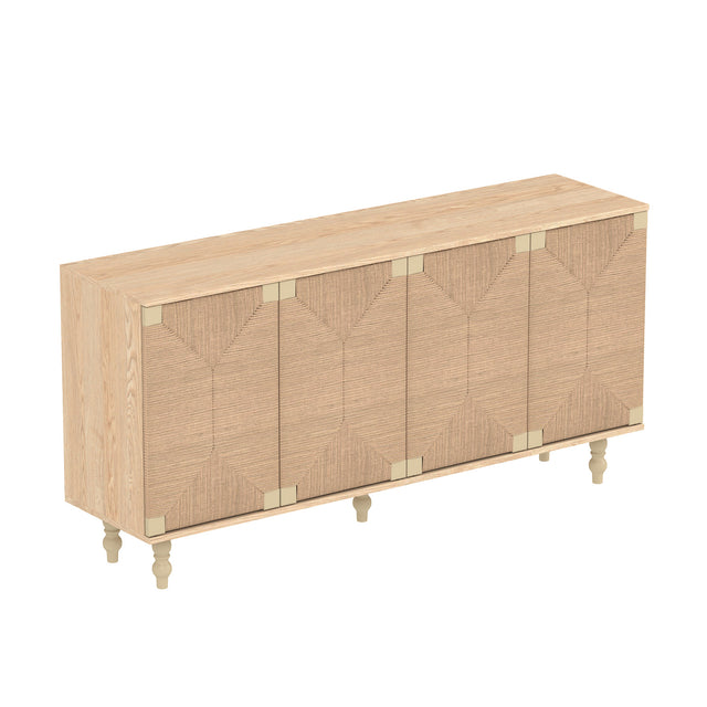Modern European furniture - Natural Wire-Brushed Sideboard - www.oroa.com
