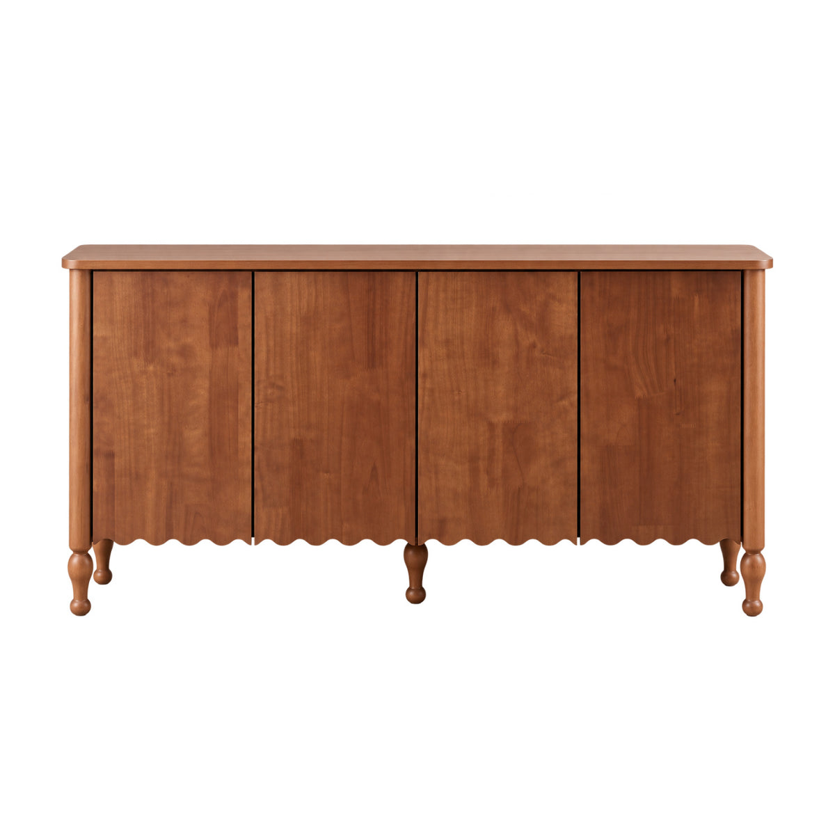 Modern European furniture - Rustic Farmhouse 4-Door Sideboard Cabinet - www.oroa.com