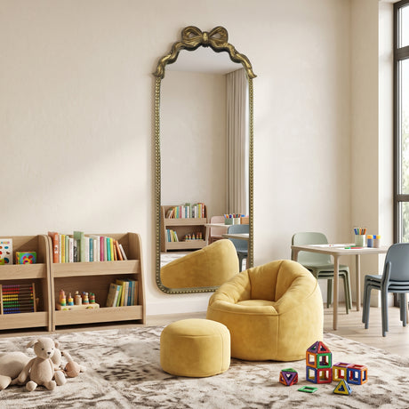 Gold Bow Full Length Wall Mirror | OROA Kids