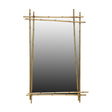 Modern European furniture - Rectangular Metal Bamboo-Inspired Wall Mirror - www.oroa.com