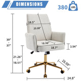 White Ergonomic Mid-Back Office Chair | OROA