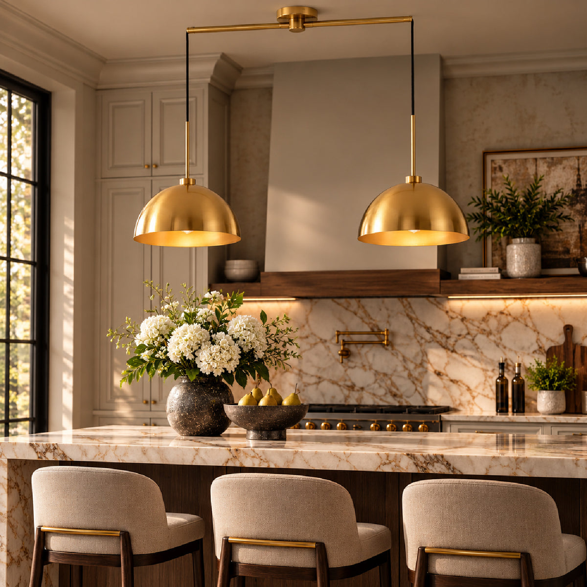 Industrial Copper Double Pendant Light | OROA