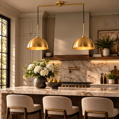 Industrial Copper Double Pendant Light | OROA