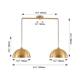 Industrial Copper Double Pendant Light | OROA