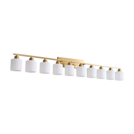 65" Gold 10-Light Vanity Wall Fixture | OROA
