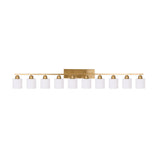 65" Gold 10-Light Vanity Wall Fixture | OROA