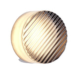 Modern Smoke Grey Striped Glass Led Wall Light by OROA