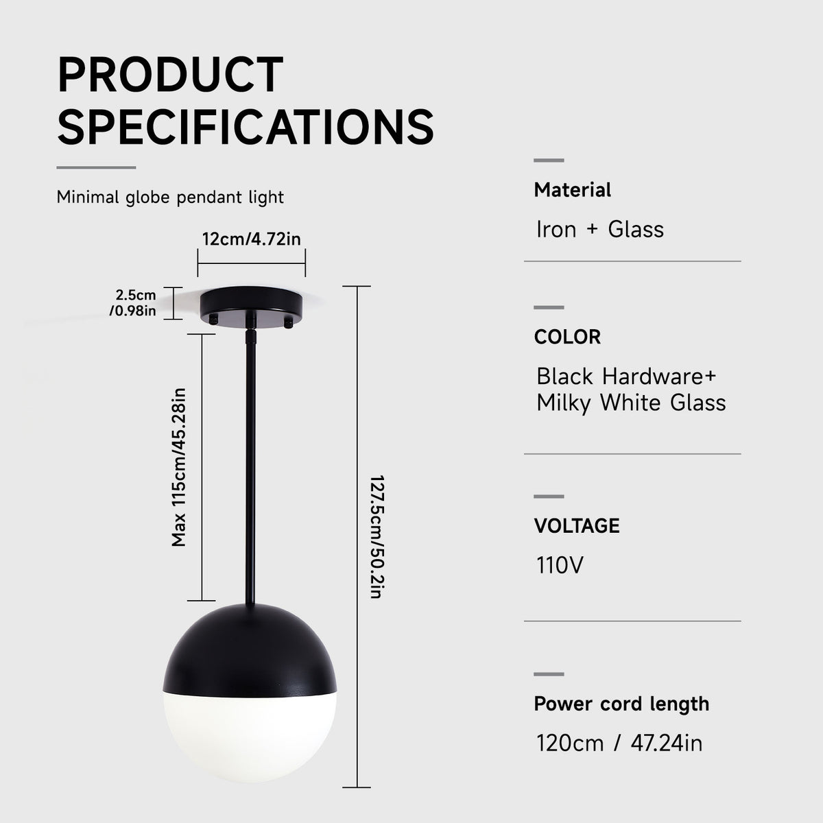 Modern European furniture - Mid-Century Modern Black Pendant Lights (2) |- www.oroa.com