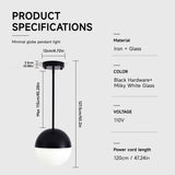 Modern European furniture - Mid-Century Modern Black Pendant Lights (2) |- www.oroa.com