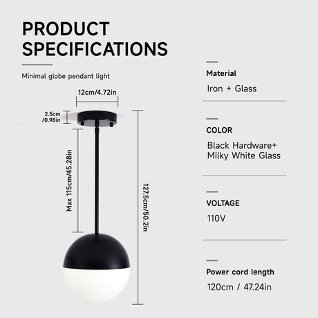 Modern European furniture - Mid-Century Modern Black Pendant Lights (2) |- www.oroa.com