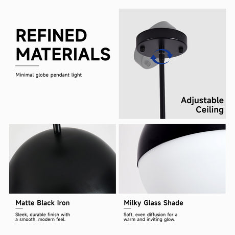 Modern European furniture - Mid-Century Modern Black Pendant Lights (2) |- www.oroa.com