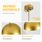 Modern European furniture - Brushed Gold Pendant Lights (2) - www.oroa.com