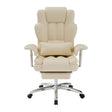Modern European furniture - Beige Executive Leather Office Chair - www.oroa.com
