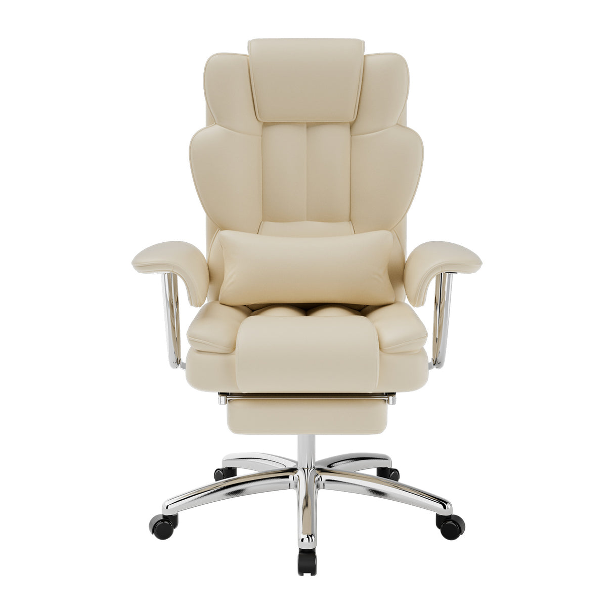 Modern European furniture - Beige Executive Leather Office Chair - www.oroa.com