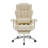 Modern European furniture - Beige Executive Leather Office Chair - www.oroa.com
