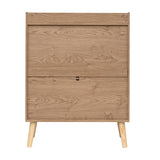Natural 2 Doors Farmhouse Buffet Cabinet | OROA