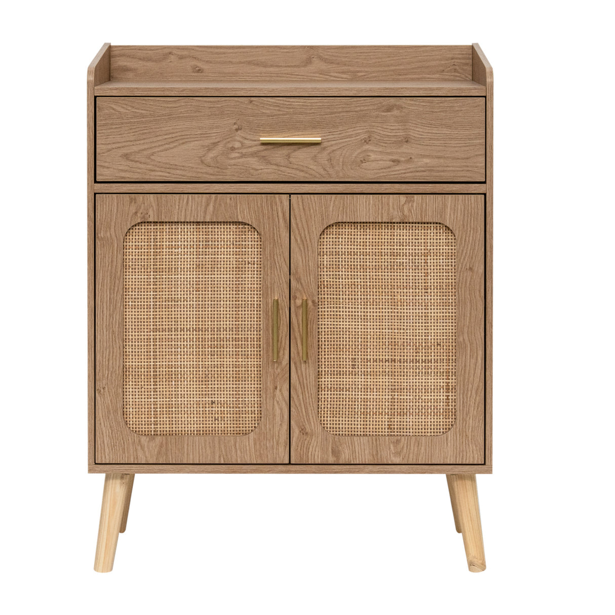 Natural 2 Doors Farmhouse Buffet Cabinet | OROA