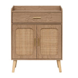 Natural 2 Doors Farmhouse Buffet Cabinet | OROA