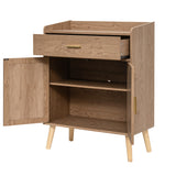 Natural 2 Doors Farmhouse Buffet Cabinet | OROA