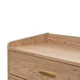 Natural 2 Doors Farmhouse Buffet Cabinet | OROA