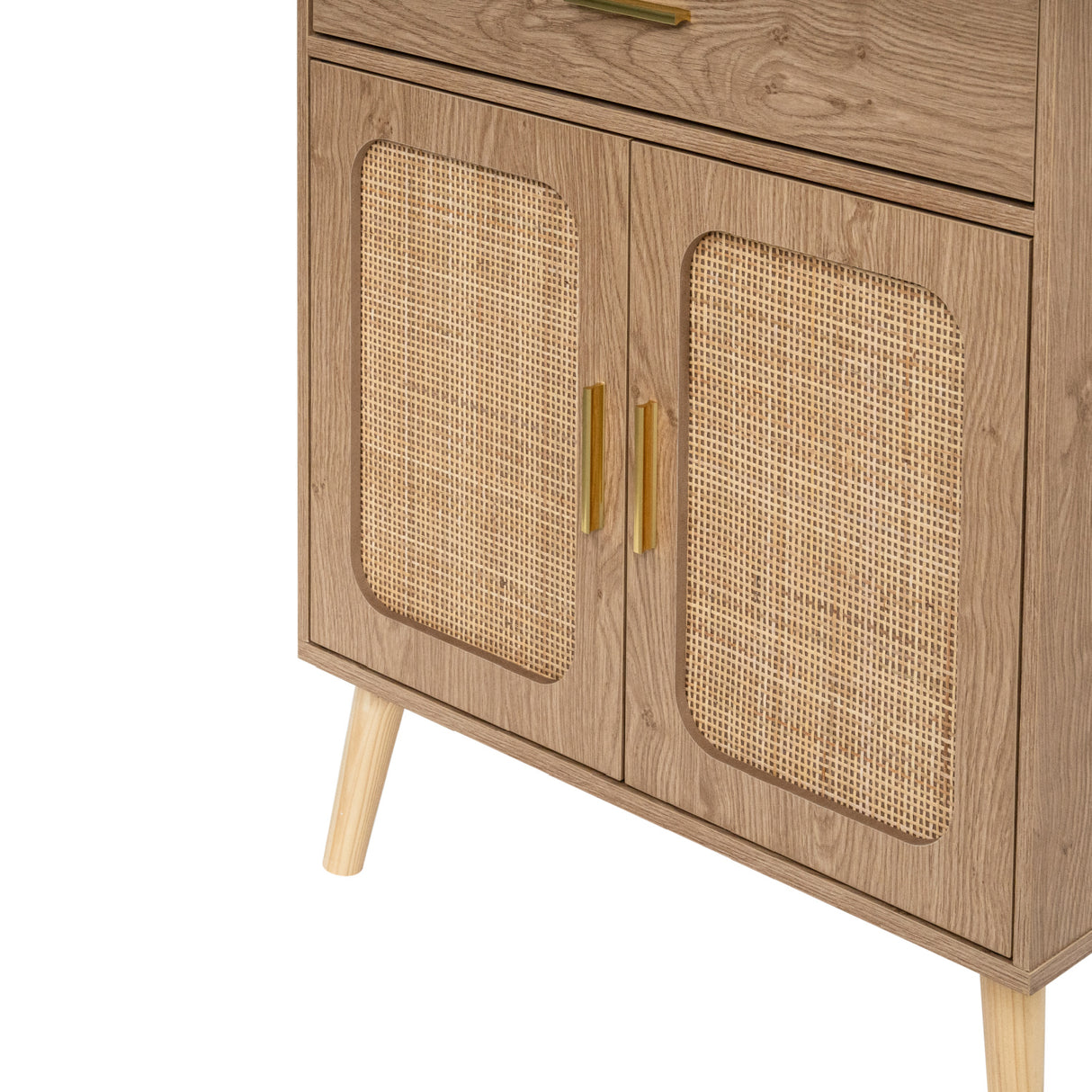 Natural 2 Doors Farmhouse Buffet Cabinet | OROA