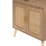 Natural 2 Doors Farmhouse Buffet Cabinet | OROA