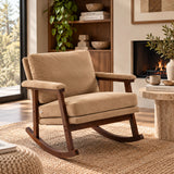Solid Wood Frame Accent Chair | OROA