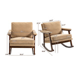 Solid Wood Frame Accent Chair | OROA