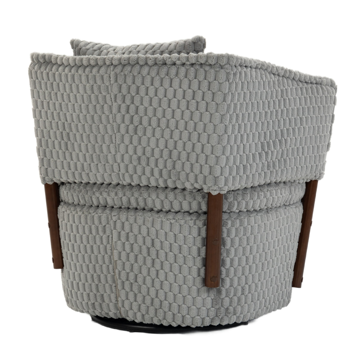 Mid-Century Upholstered Swivel Chair | OROA