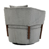 Mid-Century Upholstered Swivel Chair | OROA