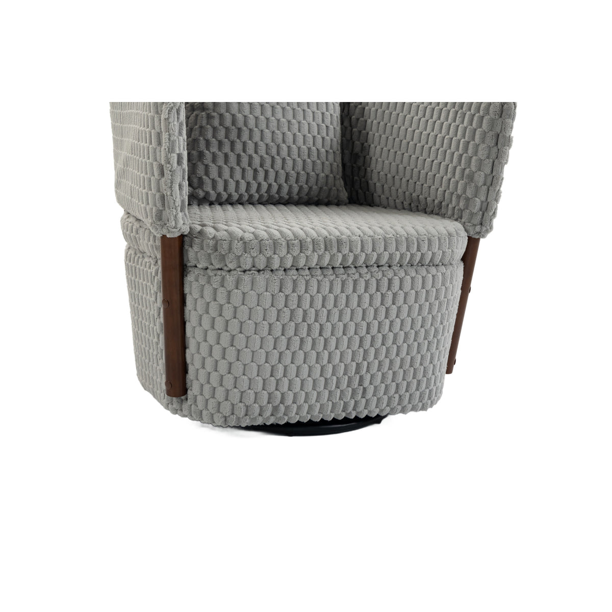 Mid-Century Upholstered Swivel Chair | OROA