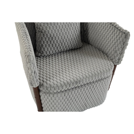 Mid-Century Upholstered Swivel Chair | OROA