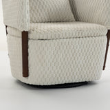 Mid-Century Modern Swivel Upholstered Accent Chair | OROA