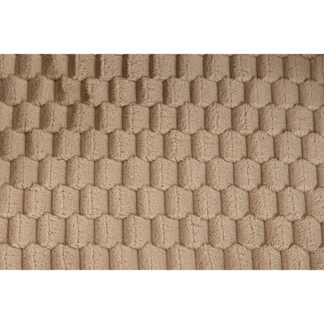 Brown Mid-Century Upholstered Swivel Chair | OROA