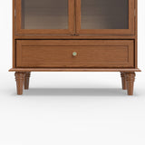 Modern European furniture - Vintage Farmhouse Glass Display Cabinet - www.oroa.com