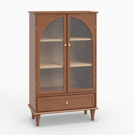 Modern European furniture - Vintage Farmhouse Glass Display Cabinet - www.oroa.com