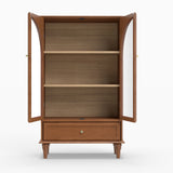 Modern European furniture - Vintage Farmhouse Glass Display Cabinet - www.oroa.com