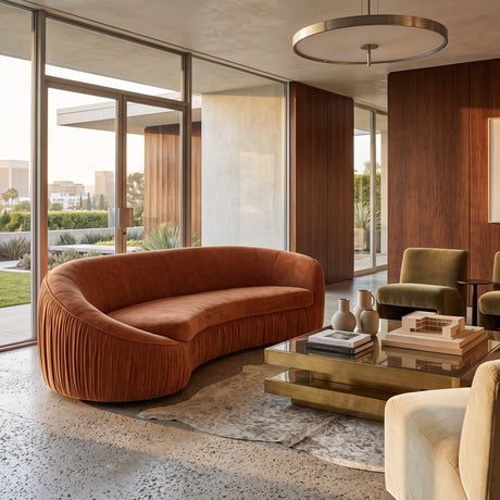 Orange Curved Sofa | OROA