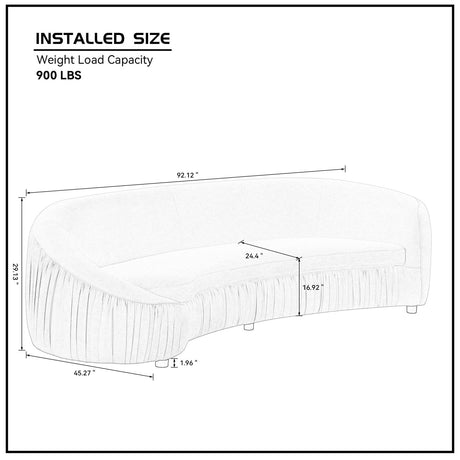 Orange Curved Sofa | OROA